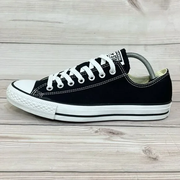 CONVERSE Chuck Taylor All Star Low Black Canvas Sneaker Shoe Men 9/Women 11 MINT - Picture 11 of 14